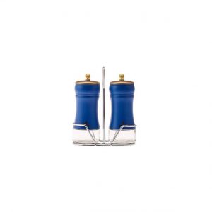 ست نمکدان فلفلدان استندی کاراجا مدل blue berry آبی 2 عددی