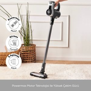 جارو شارژی عصایی کاراجا مدل  Vantuz power force max نقره ای