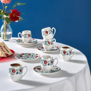 ست قهوه خوری کاراجا مدل 6 نفره مدل Gelincik